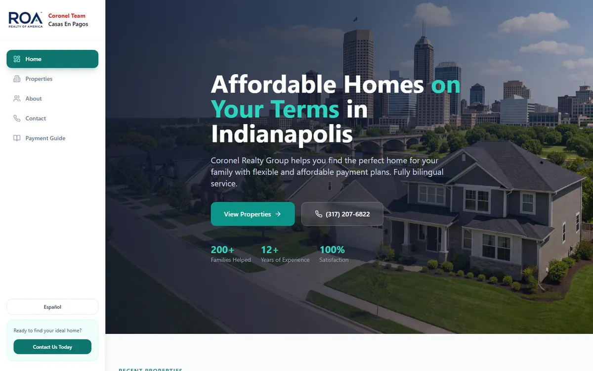 Casas en Pagos: Spanish-language real estate website